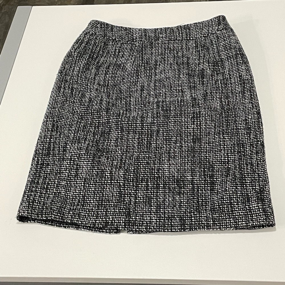 Calvin Klein Tweed Wool Blend Mini Skirt